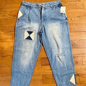 Free people cropped jeans